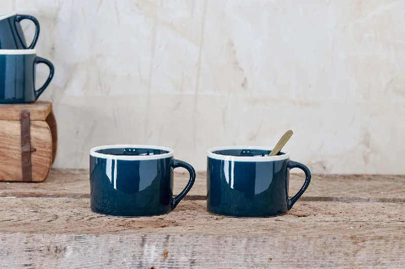 Datia Large Mug - Dark Teal (Set of 2)