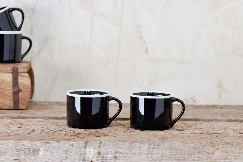 Datia Small Mug - Black (Set of 2)