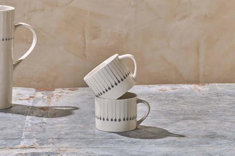 Iba Ceramic Mug - Small Grey (Set of 2)