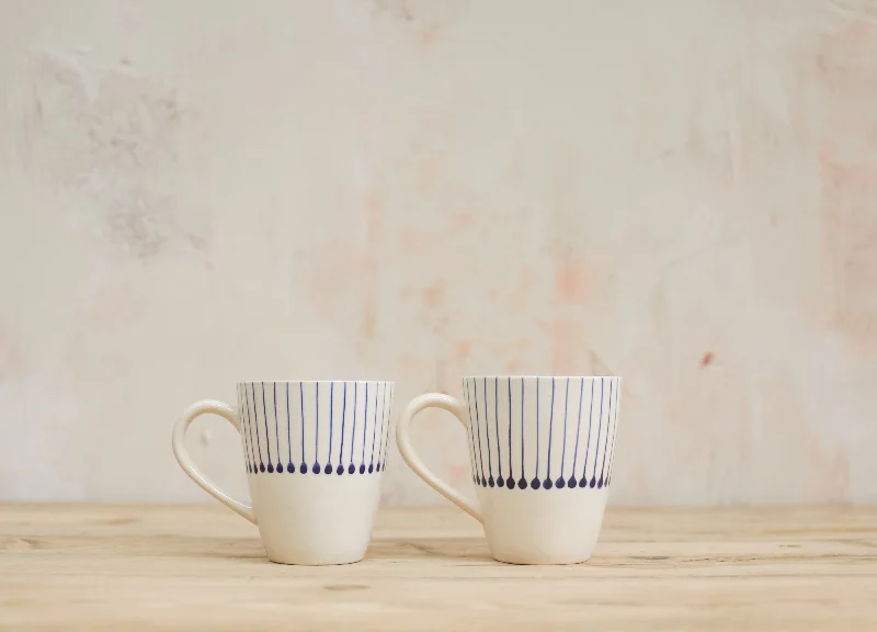 Iba Ceramic Mug - Tall Indigo (Set of 2)