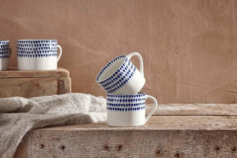 Indigo Drop Small Mug (Set of 2)