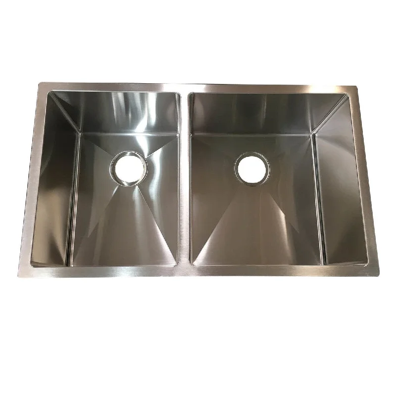 AA Warehousing Stainless Steel Double-bowl Undermount Kitchen Sink