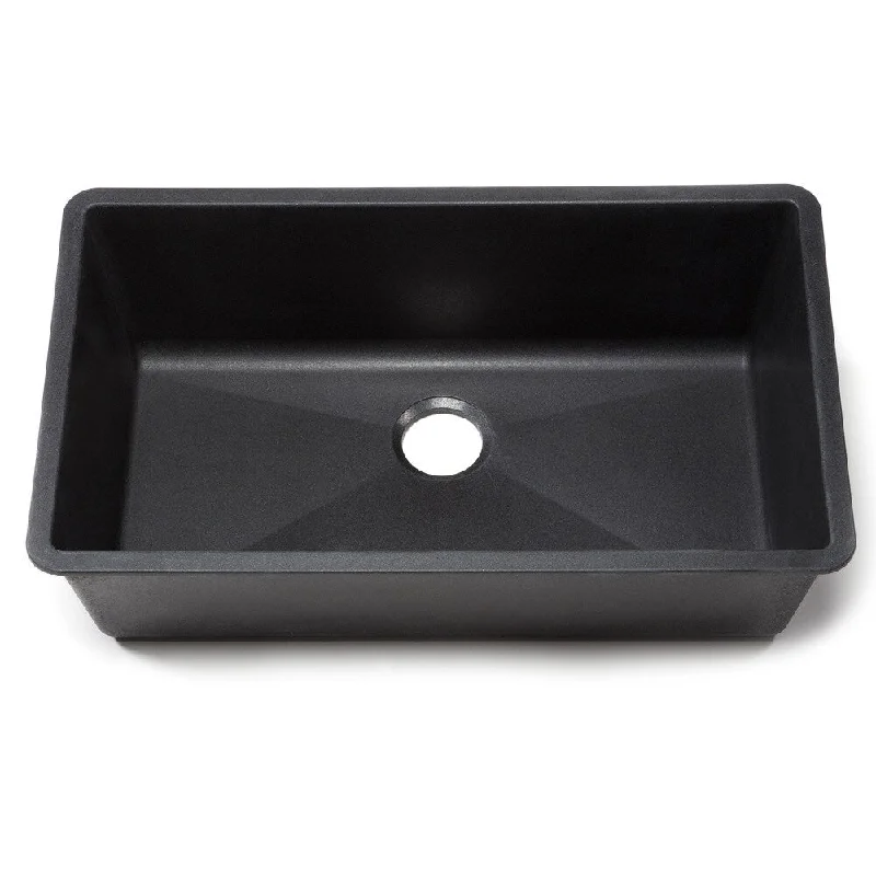 Blanco Silgranit Precis Anthracite Undermount Super Single Bowl Kitchen Sink