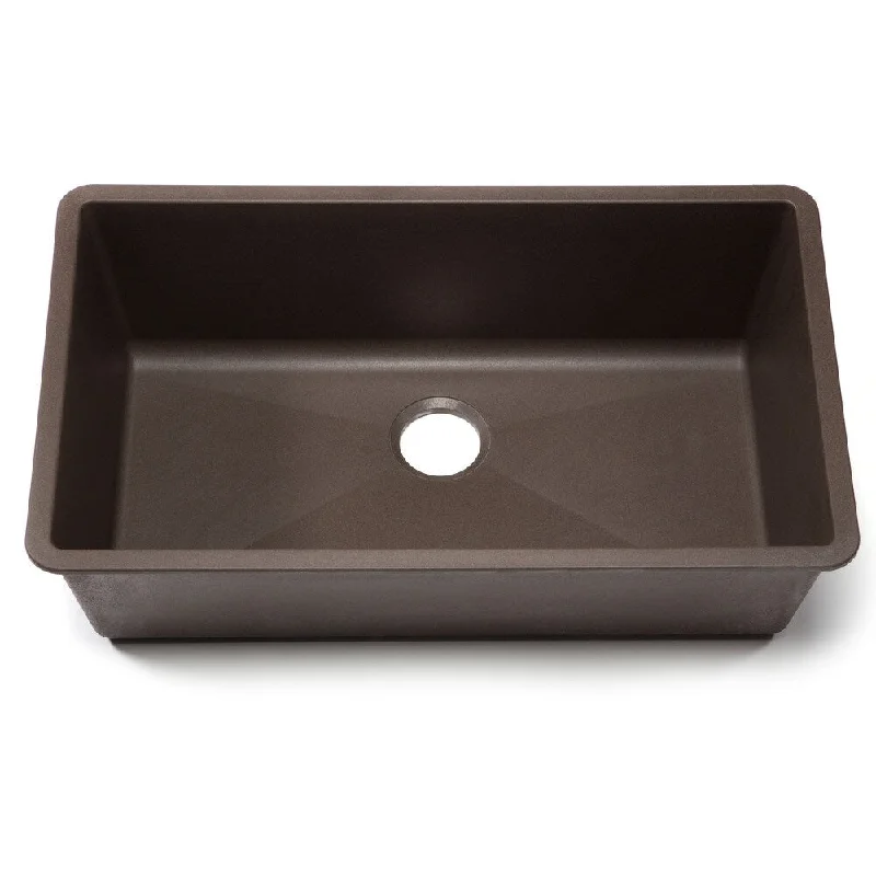 Blanco Silgranit Precis Cafe Brown Super Single Bowl Undermount Sink