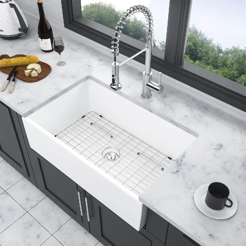 Ceramic Single Bowl Farm Kitchen Sink