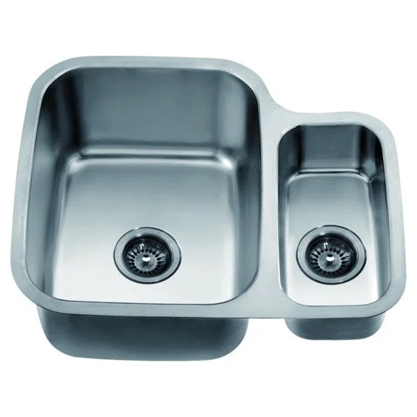 Dawn Undermount Double Bowl Sink (25-inch x 21-inch x 10-inch) Small Bowl On Right