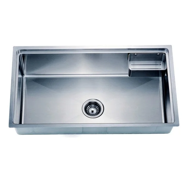 Dawn Undermount Small Corner Radius Single Bowl Sink with Basket (bk710)