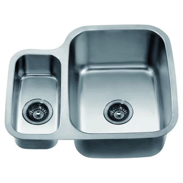 Dawn Undermount Stainless Steel Double Bowl Sink (Small Bowl on Left)