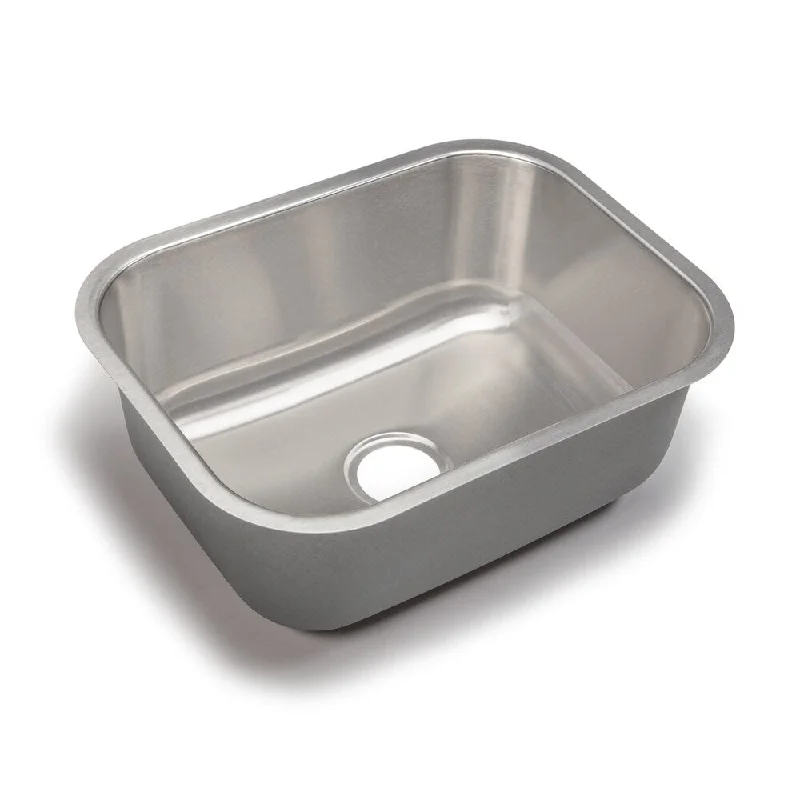 Designer Collection 23-inch 18 Gauge Large Single Bowl Kitchen Sink