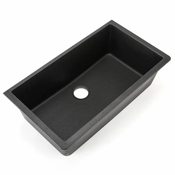 Hahn Black Granite Extra-large Single-bowl Sink