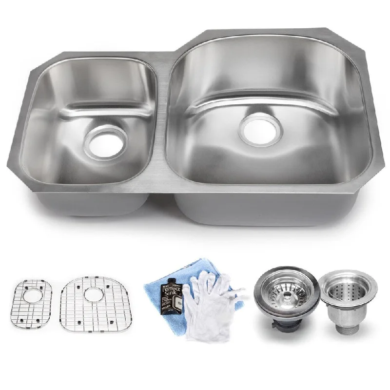 Hahn Chef Series 30/70 Double Bowl Sink