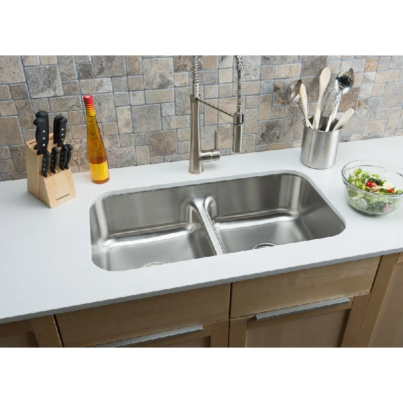 Hahn Chef Series Extra-large Double-bowl Low-divide Sink