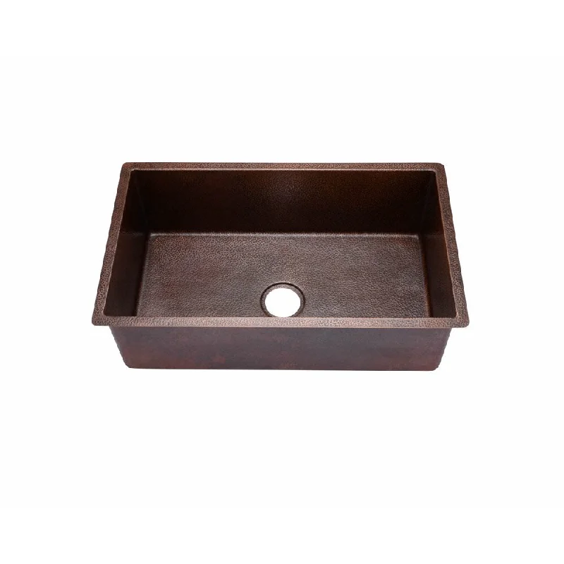 Hahn Copper 18-inch x 30-inch x 10-inch Large Undermount Single-bowl Sink