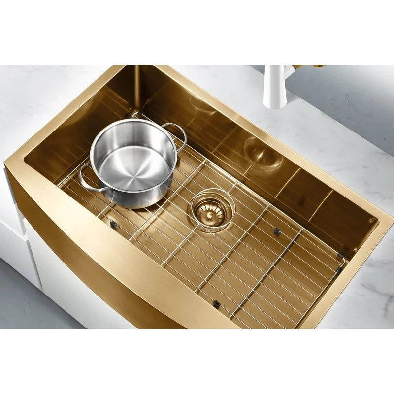 HIGOLD 33 inch Deep Bowl Kitchen Sink, Nano Stainless Steel