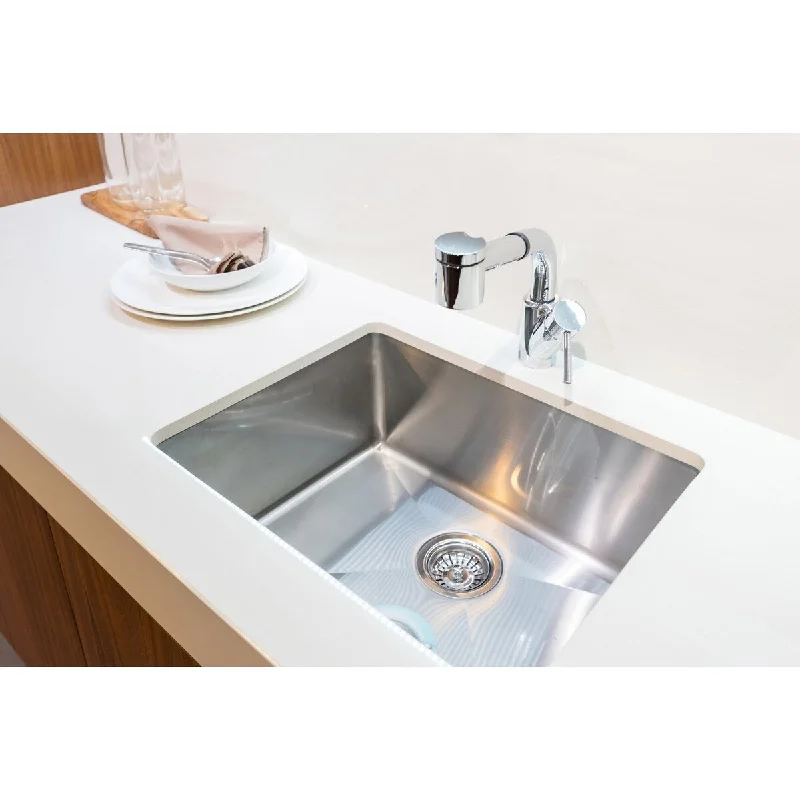 Karran Stainless Steel Undermount for Stone and Quartz Single bowl