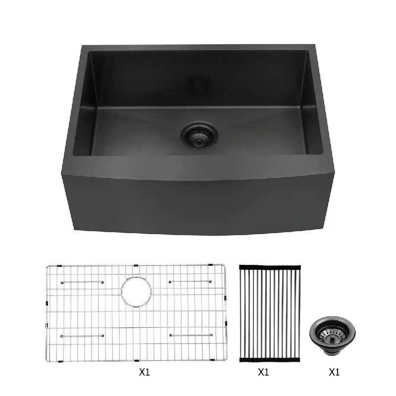 Parrish 16-Gauge Rectangular Farmhouse Single Bowl Kitchen Sink