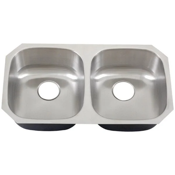 Phoenix 32.63-inch Stainless Steel 18-gauge Undermount Double Bowl Kitchen Sink