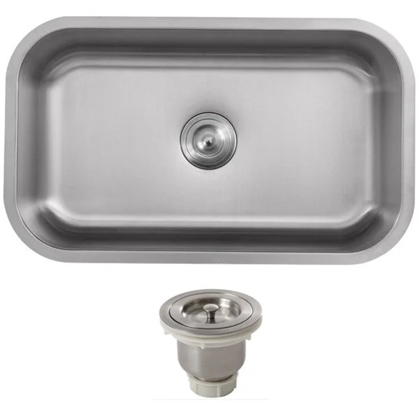 Phoenix 32-inch Stainless Steel 18 gauge Undermount Single Bowl Kitchen Sink