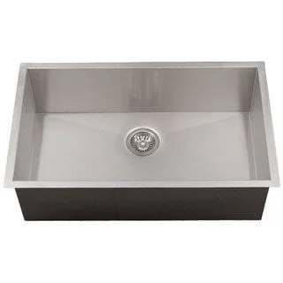 Phoenix 36-inch 16-gauge Stainless Steel Single Bowl Undermount 0-radius Square Kitchen Sink