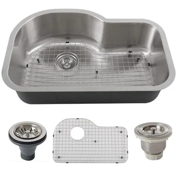 Phoenix L8-GRID-BASK-DEL 32-inch Stainless Steel 18-gauge Undermount Single Bowl Kitchen Sink