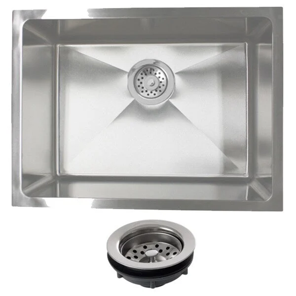 Phoenix PLZ10BG-REG 23-inch 18-gauge Stainleess Steel Single Bowl Undermount Kitchen Sink