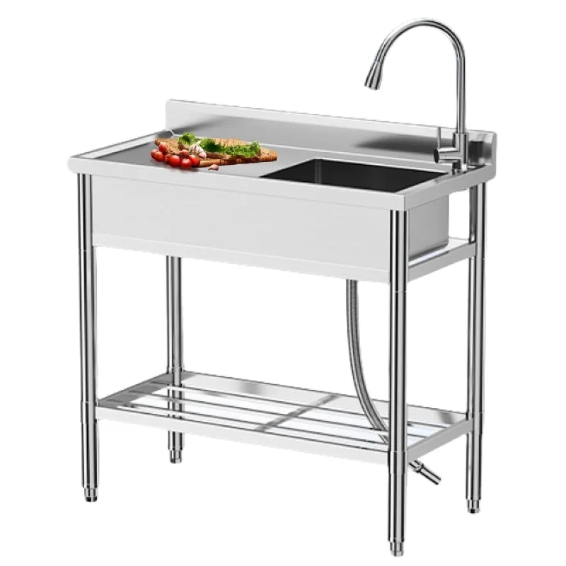 Stainless Steel Utility Sink, Single Bowl, 39 Inch