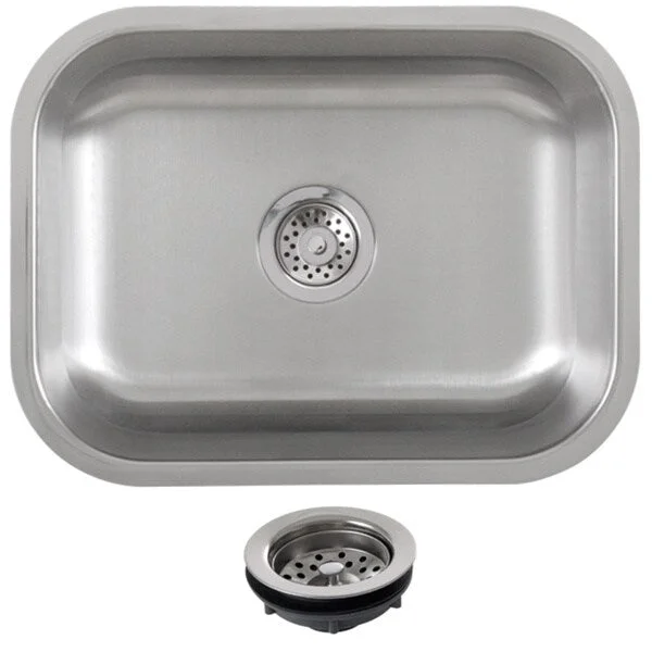 Ticor 23-inch Stainless Steel 16 Gauge Undermount Single Bowl Kitchen Sink