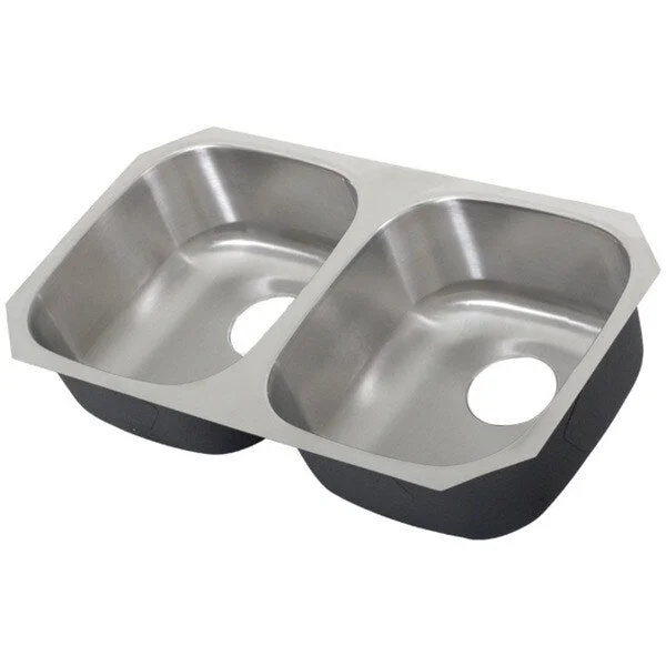 Ticor 32-inch Stainless Steel 16-gauge Undermount Double Bowl Kitchen Sink