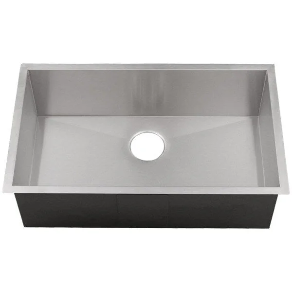 Ticor 3510BG 32-inch 16-gauge Stainless Steel Single Bowl Square Undermount Kitchen Sink