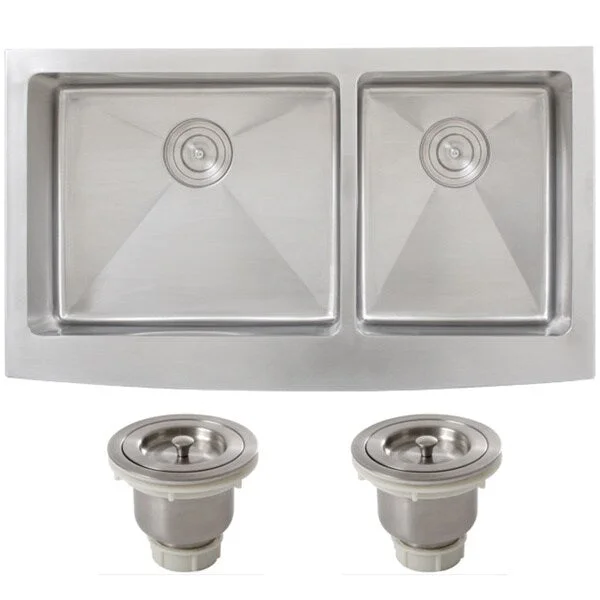 Ticor 4416BG-BASK Double Bowl Stainless Steel Undermount Kitchen Sink