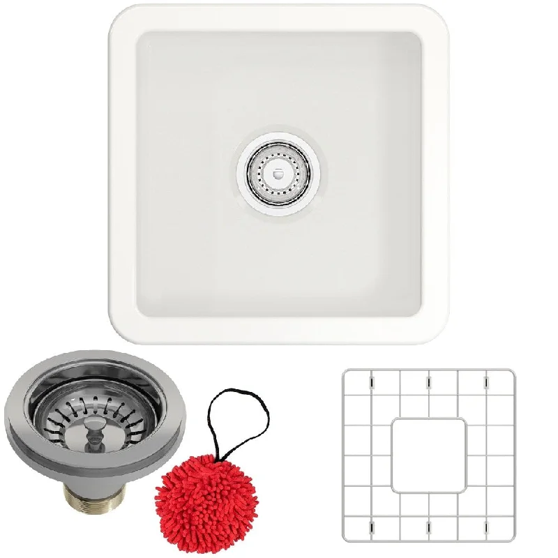 Undermount Fireclay 18" Single Bowl Kitchen Sink