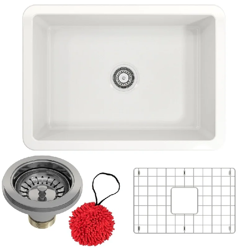 Undermount Fireclay 27" Single Bowl Kitchen Sink