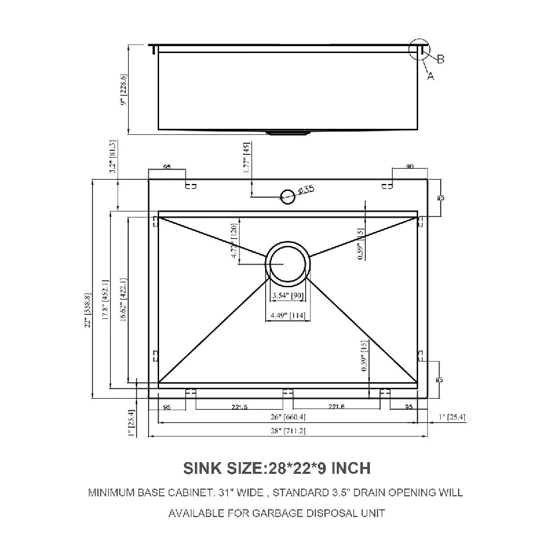 Winters 18-Gauge Drop-in Single Bowl Kitchen Sink