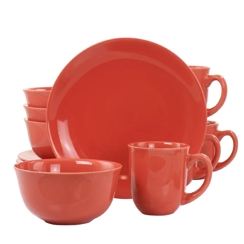 523-7268, 12 PC Stoneware Dinnerware Set