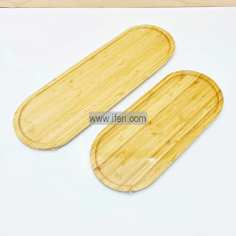 2 pcs Restaurant Bamboo Steak Serving Board/Serving Tray FH8009(XLS)