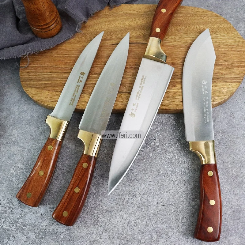 4 Pcs Stainless Steel Heavy Knife Set RR1660