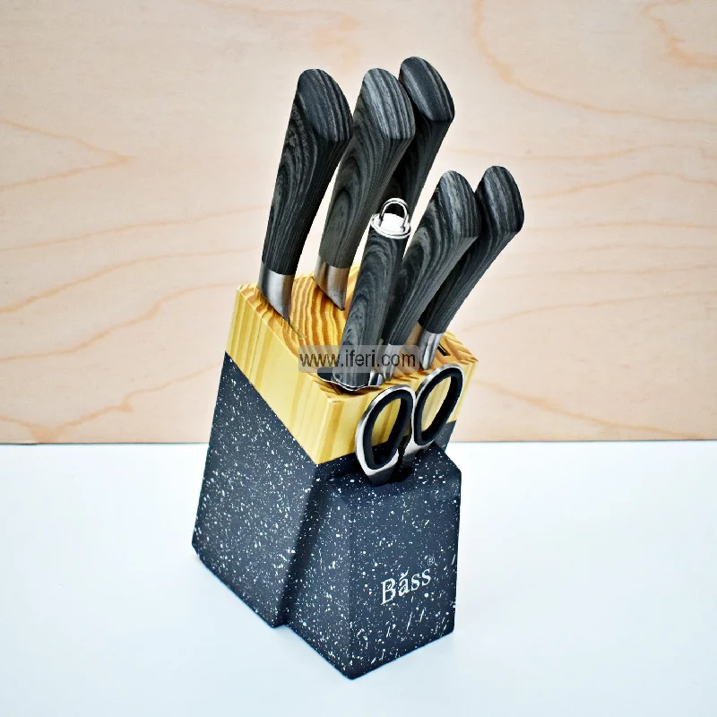 7 Pcs Kitchen Knife Set with Wooden Holder TB8814