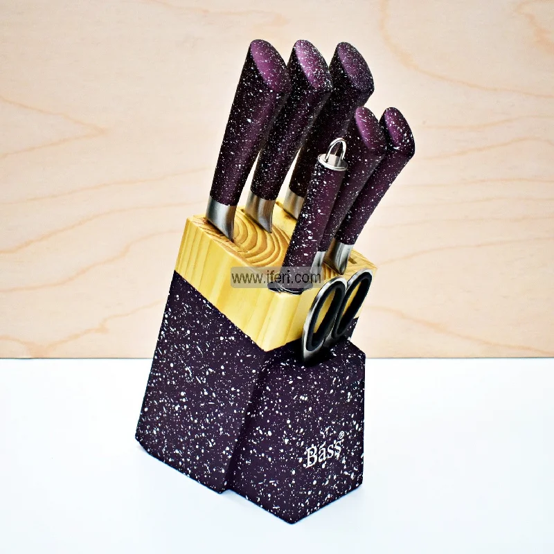 7 Pcs Kitchen Knife Set with Wooden Holder TB8813