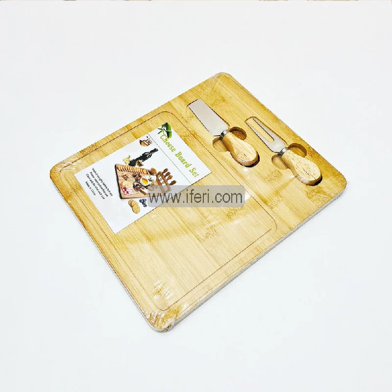 Bamboo Cheese Board with Knife Set FH8002