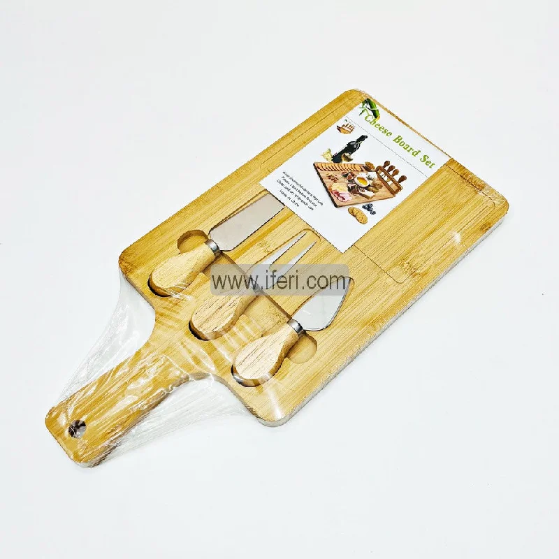 Bamboo Cheese Board with Knife Set FH8004