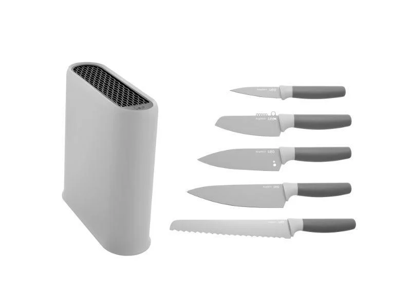 BergHOFF Leo 6pc Stainless Steel Cutlery Set with Block