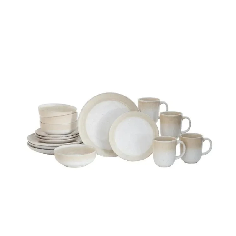 Better Homes & Gardens Sorrell Beige Reactive Stoneware 16 Piece Dinnerware Set