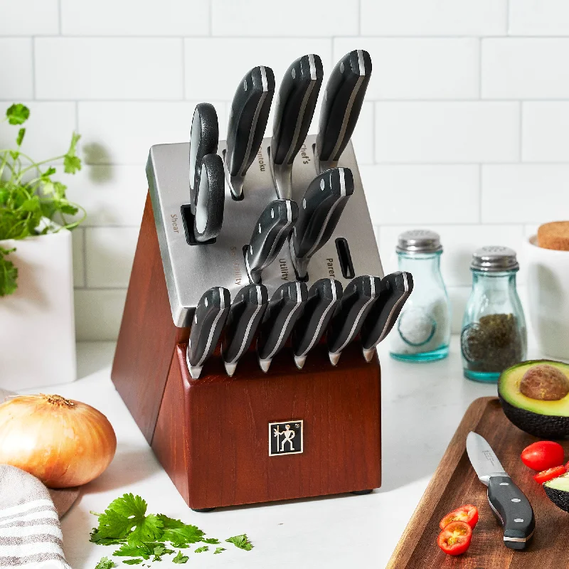 HENCKELS Forged Contour 14-pc Self-Sharpening Knife Block Set