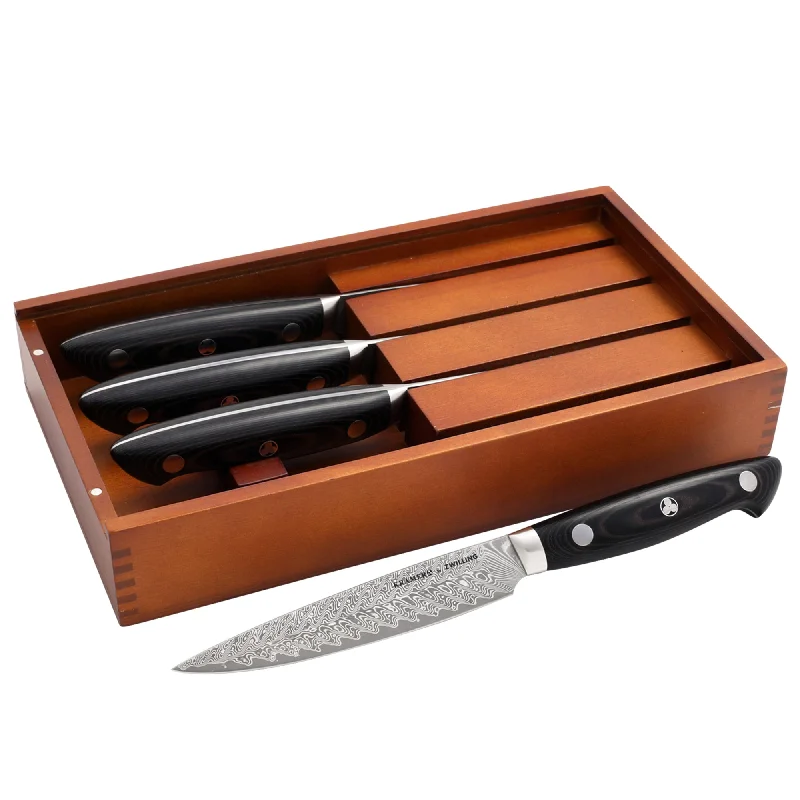 KRAMER by ZWILLING EUROLINE Damascus Collection 4-pc Steak Set