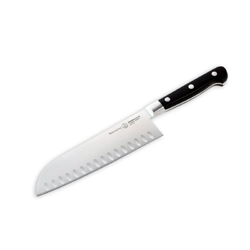 Messermeister Meridian Elite 7-Inch Kullenschliff Santoku Knife