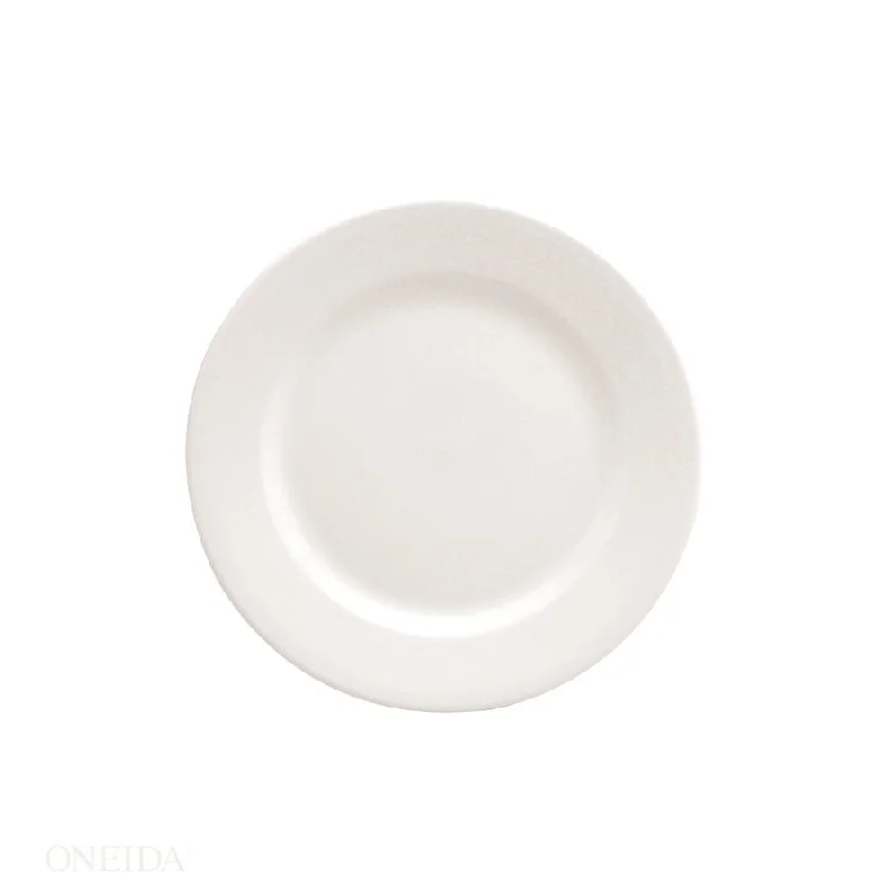 Oneida 8" Round Rolled Edge Plate, White