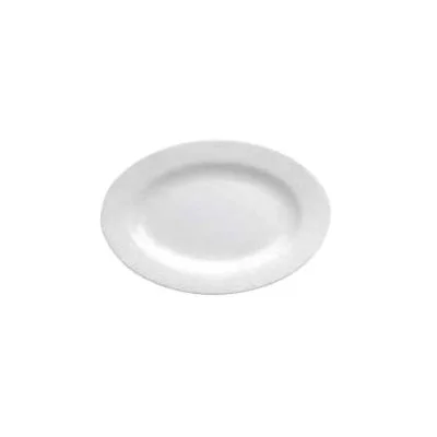 Oneida Bright White 15" x 10.4" Oval Platter, White