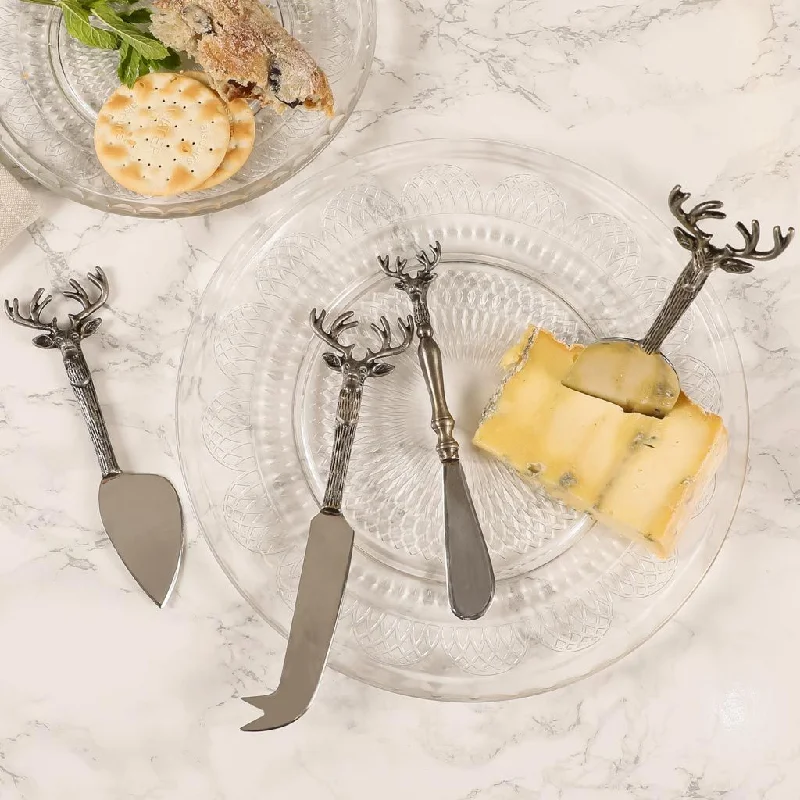 Stag Head Cheese Knife Set