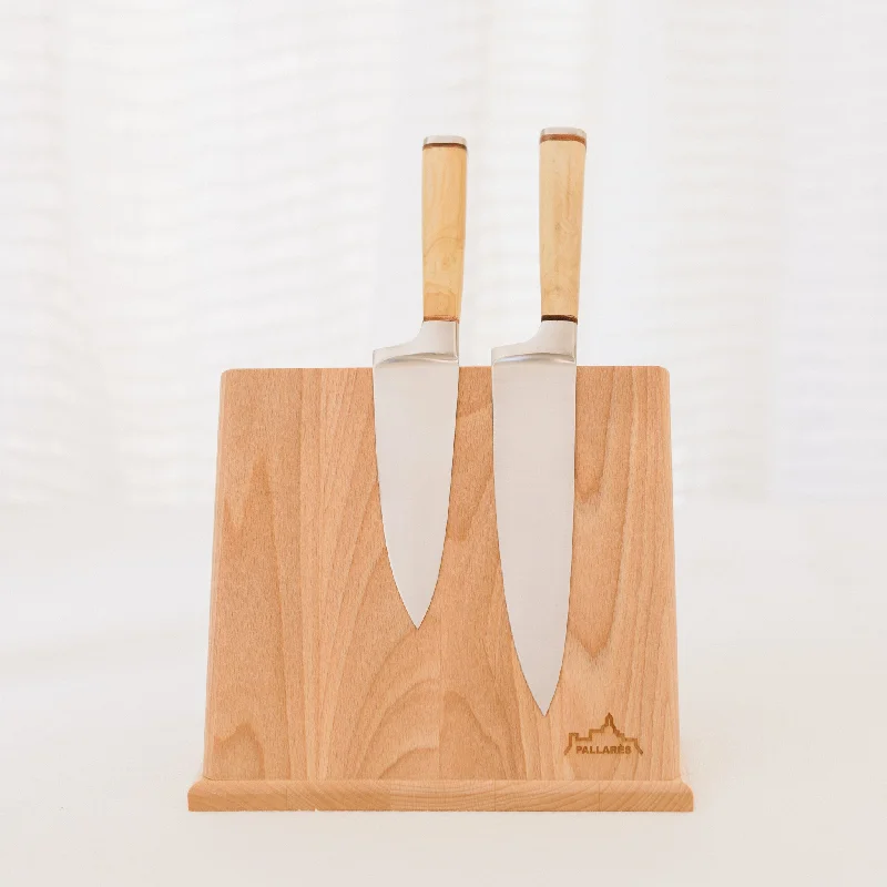 Stainless Steel Chef's Knife Boxwood Handle