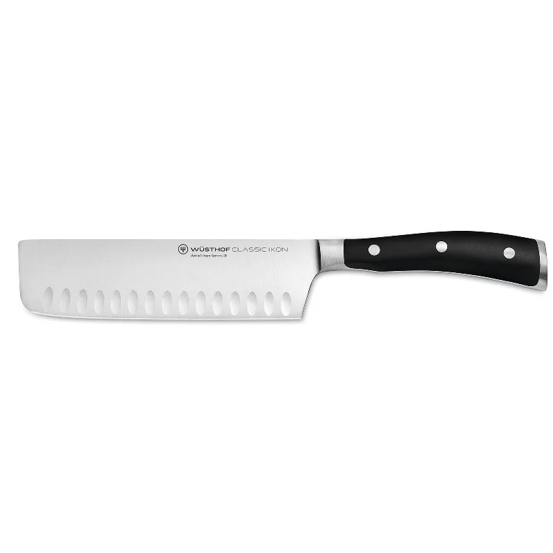 Wusthof Classic Ikon 7 Inch Nakiri Knife with Hollow Edge